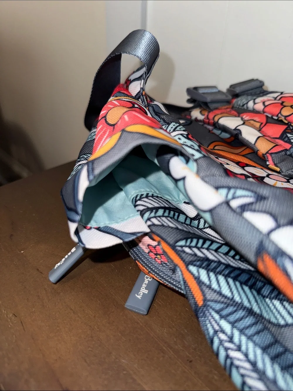 Vera Bradley Gray Multi Floral Mini Backpack